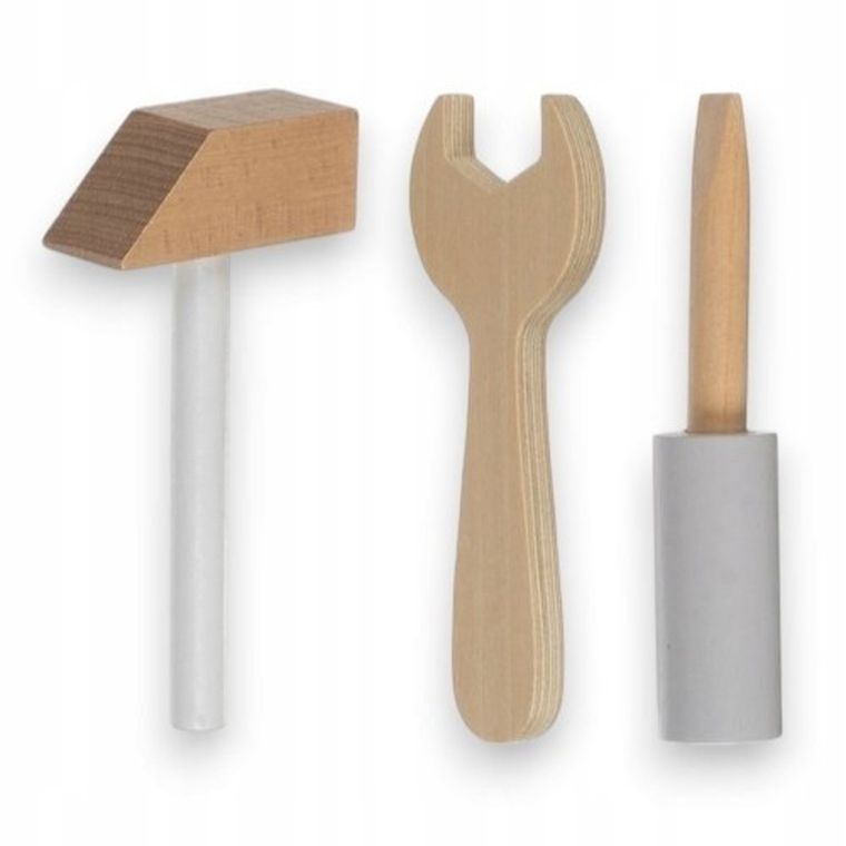 Kruzzel, warsztat z akcesoriami 3w1, drewniany