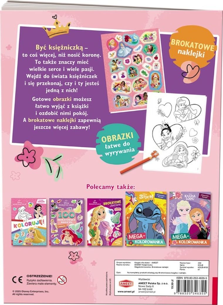 Księżniczki Disneya. Megakolorowanka
