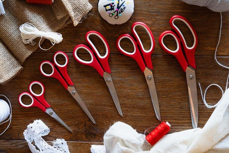 Kulig, nożyczki uniwersalne, czerwone, 25 cm