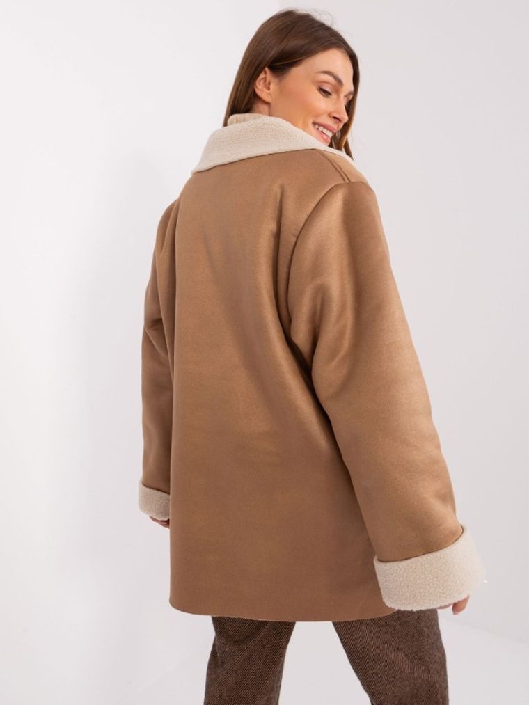 Kurtka damska, beżowa, Lakerta