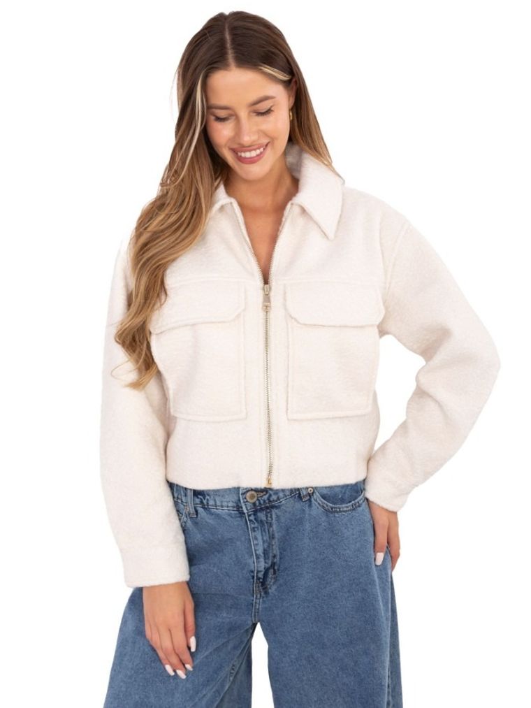 Kurtka damska, ecru, Sublevel