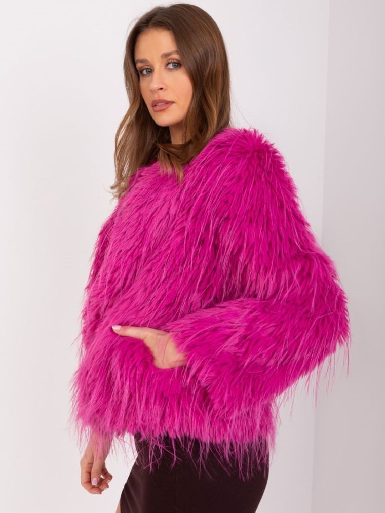 Kurtka damska, różowa, Italy Moda