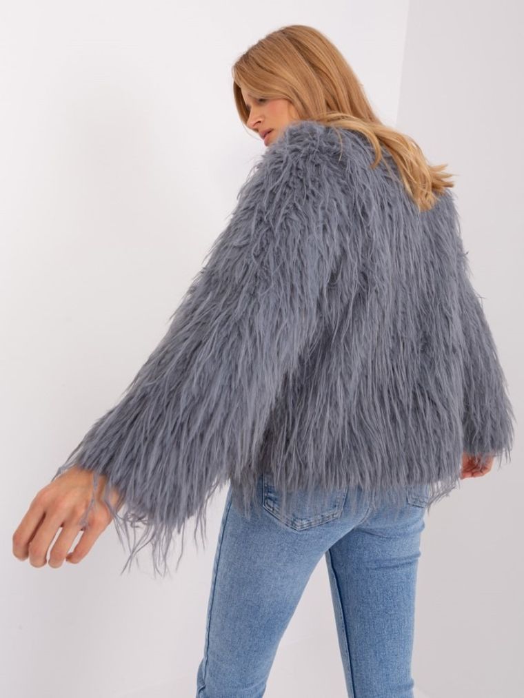 Kurtka damska, szara, Italy Moda