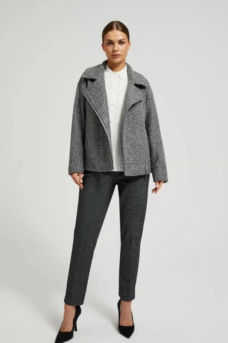 Kurtka damska, szara, Moodo