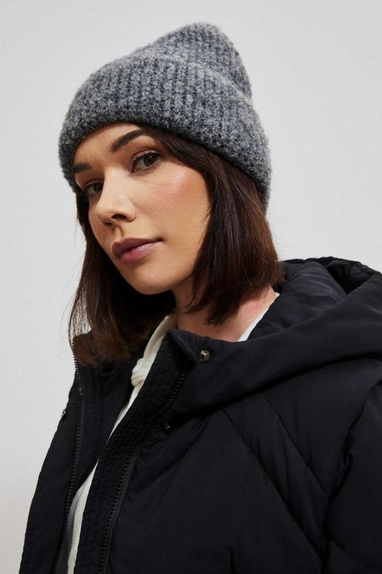 Kurtka damska z kapturem, 2w1, czarna, Moodo