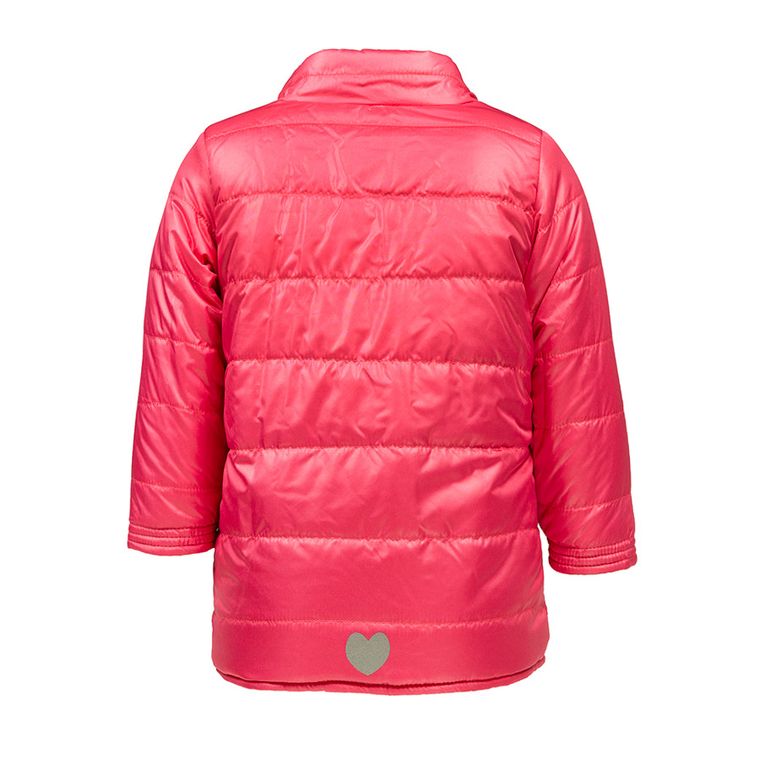 Kurtka dziewczęca jesienna dwustronna, zielona, różowa, Lief