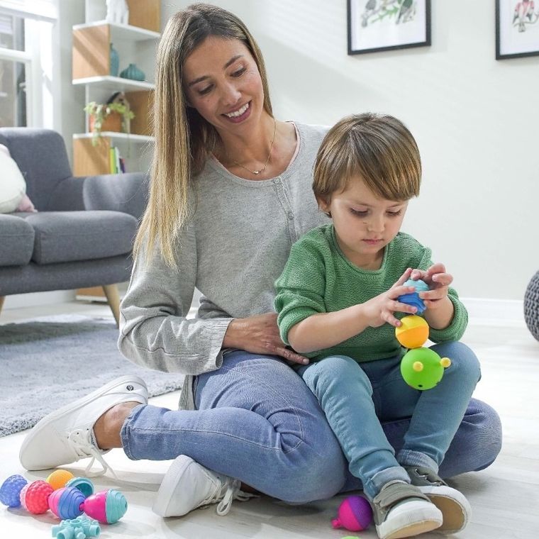 Lalaboom, Kulko-klocki, zestaw sensoryczny, 36 elementów