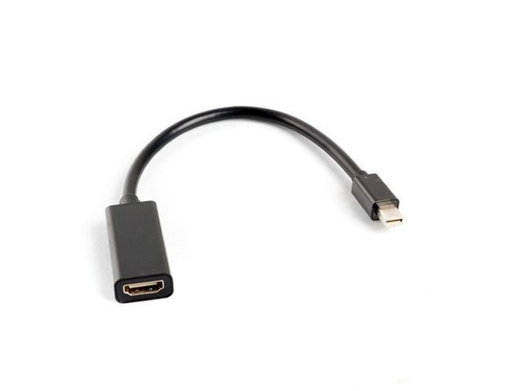 Lanberg, adapter, AD-0005-BK, Mini DisplayPort M - HDMI F, 0,20m, czarny