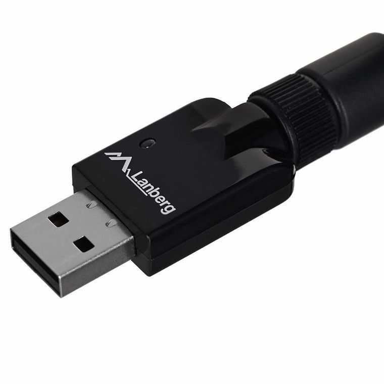 Lanberg, karta sieciowa, N150 NC-0150-WE, USB 2.0, Złącze anteny WiFi