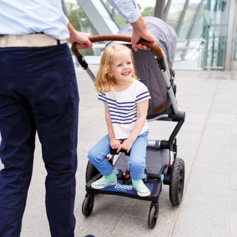 Lascal, BuggyBoard, zestaw MAXI+, dostawka do wózka z siedziskiem, czarno-szara