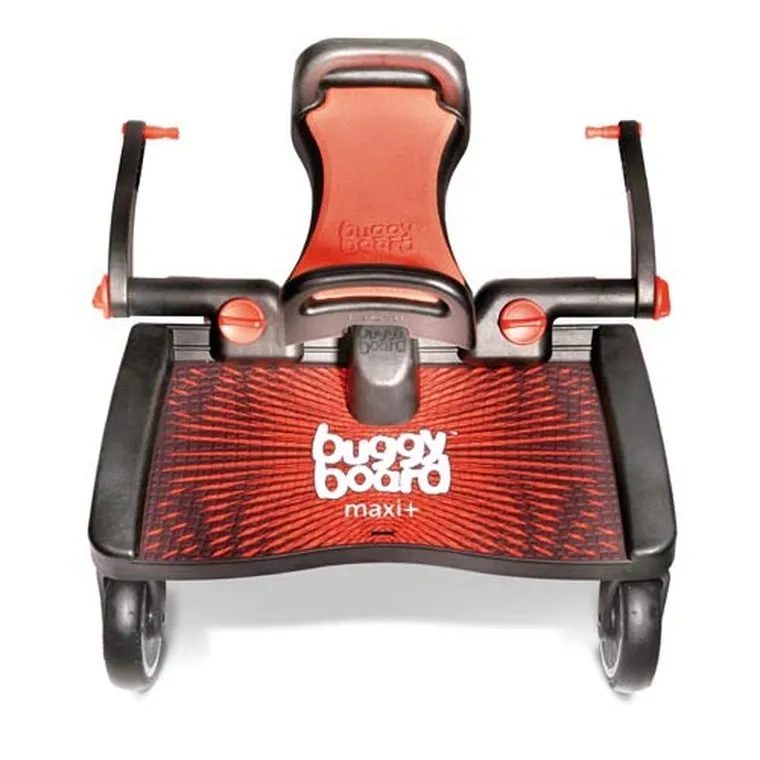 Lascal, BuggyBoard, Zestaw Maxi+, dostawka do wózka z siedziskiem, czerwona