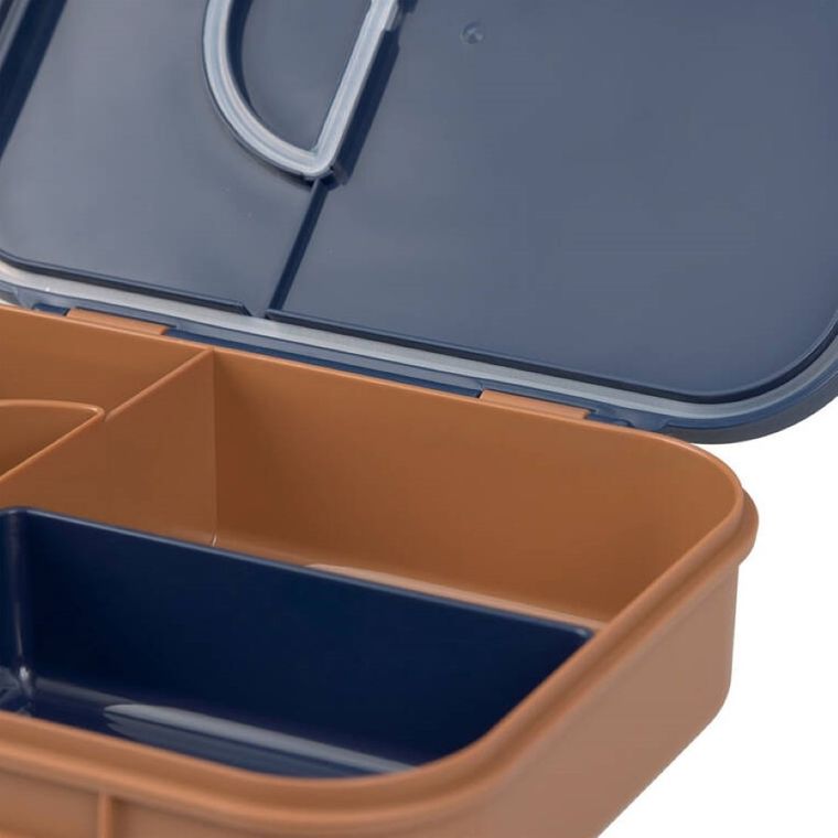 Lassig, Bento, Little Gang Smile, lunchbox z przegródkami, navy