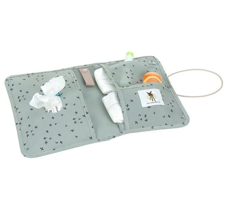 Lassig, Casual Label, etui-organizer na akcesoria do przewijania, Floral mint