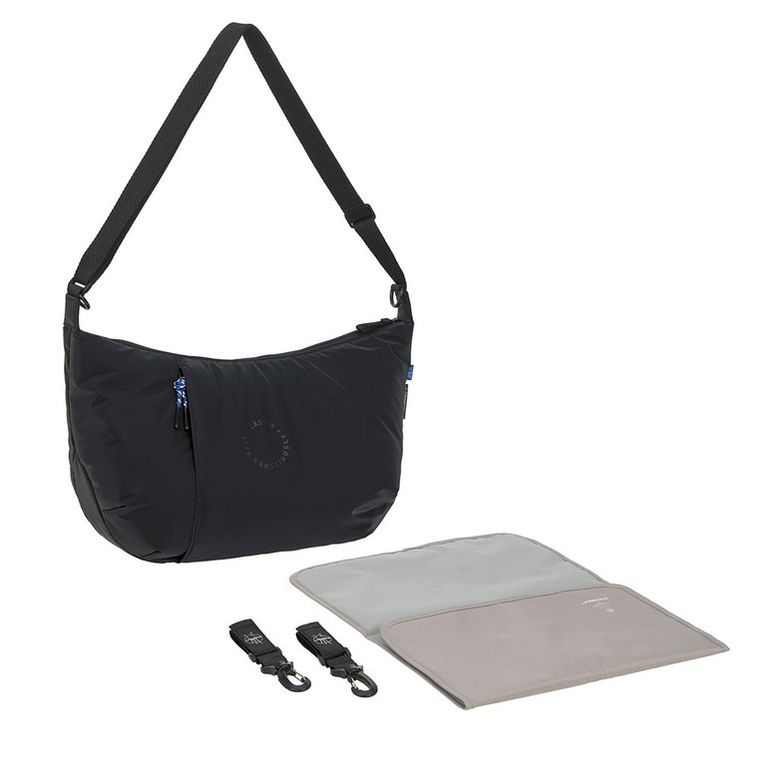 Lassig, Green Label, Lunua Bum Bag, torba dla mam z akcesoriami, black