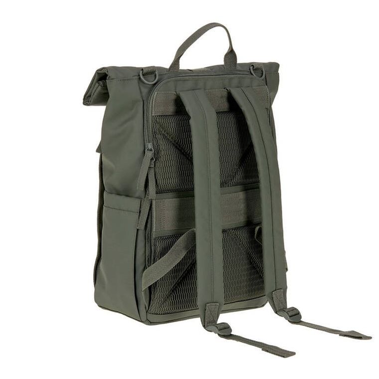 Lassig, Green Label, Rolltop Up Backpack, plecak dla mam z akcesoriami, Olive