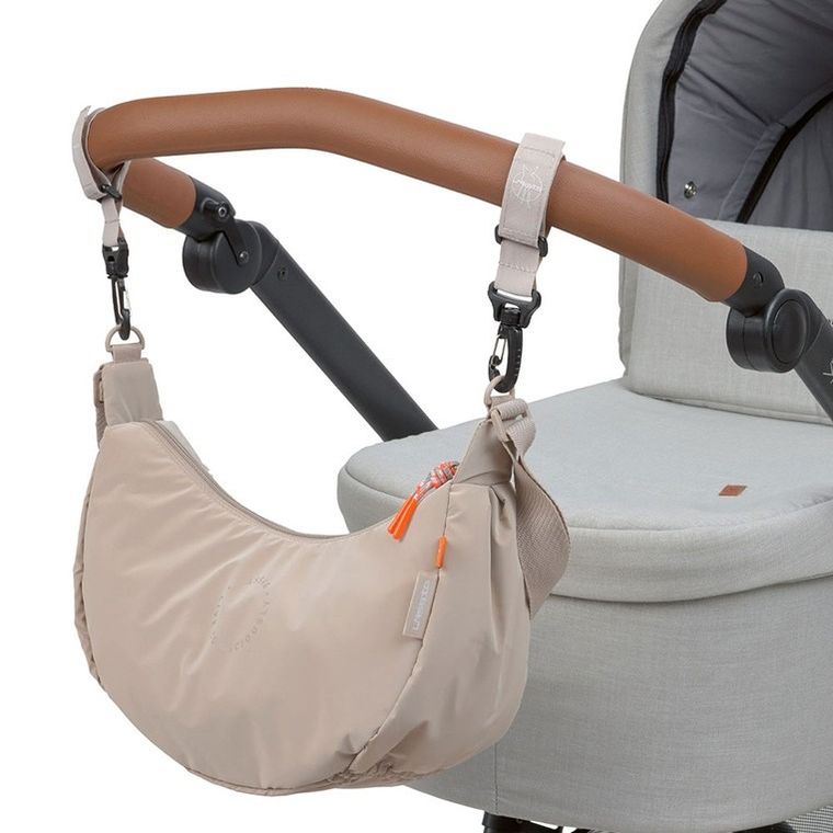 Lassig Green Label, Stretch Up Bum Bag, torba do wózka dla mam, beige