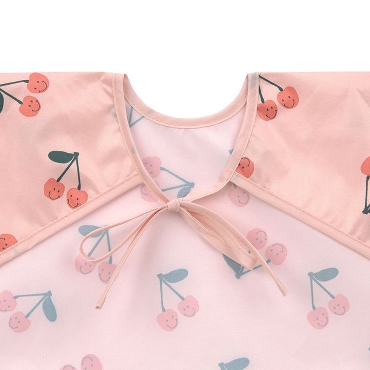 Lassig, Happy Fruits Cherry, zestaw śliniaków z długim rękawem, 6m+, 2 szt.