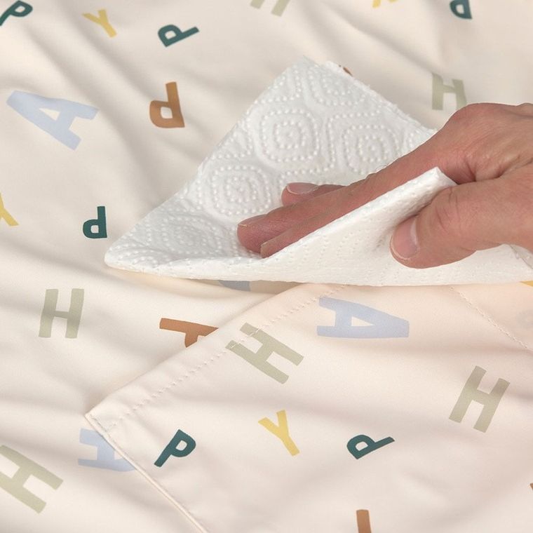 Lassig, Happy Fruits, fartuch z długim rękawem, wodoodporny, light blue