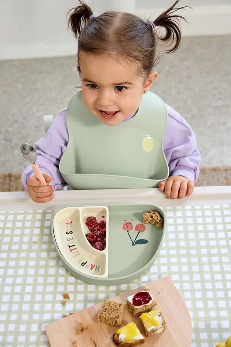 Lassig, Happy Fruits Lemon, zestaw sztućców, stal nierdzewna z silikonową rączką 3 el.