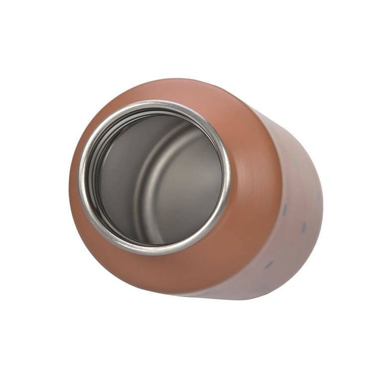 Lassig, Happy Prints, bidon ze stali nierdzewnej, karmelowy, 500 ml