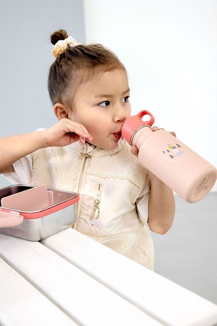 Lassig, Sunny Explorer, bidon ze stali nierdzewnej, Rose/Pink, 500 ml