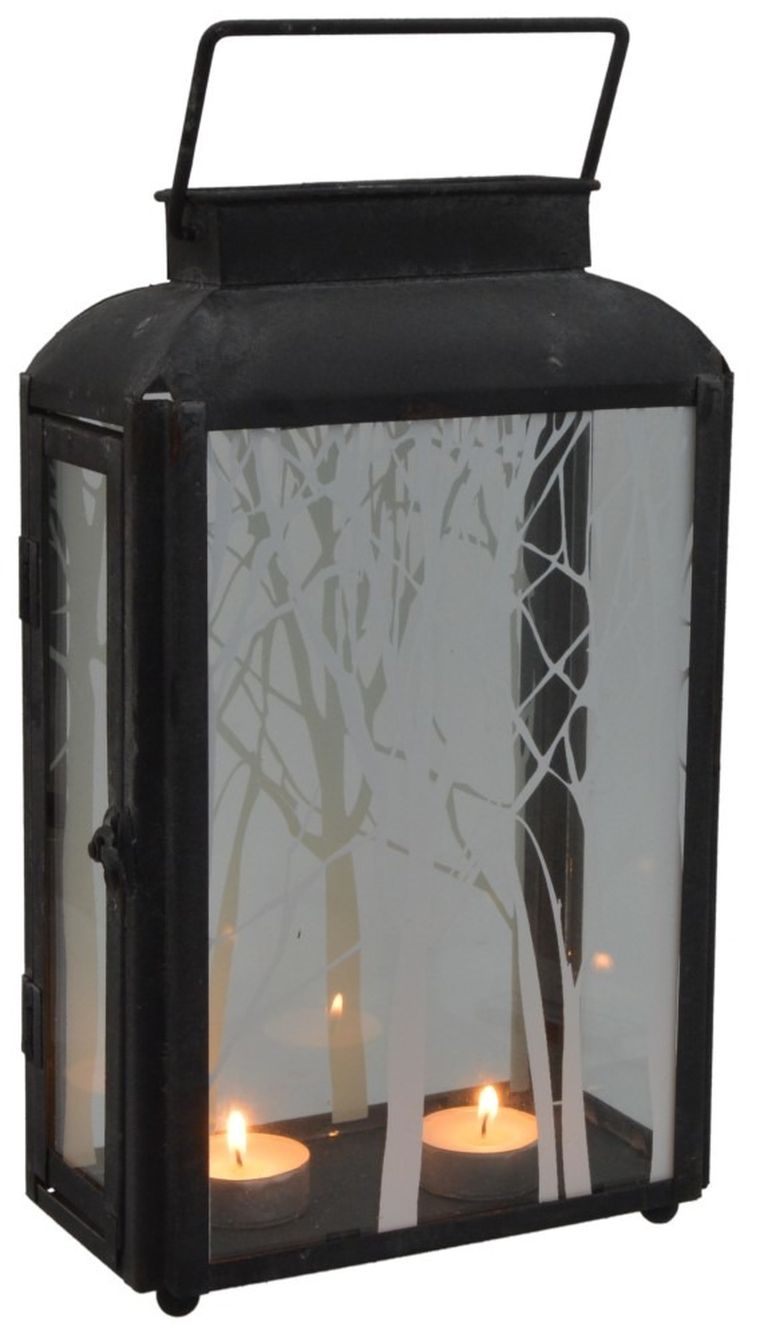 Latarnia z drzewami, 20.5-12.5-22.5 cm