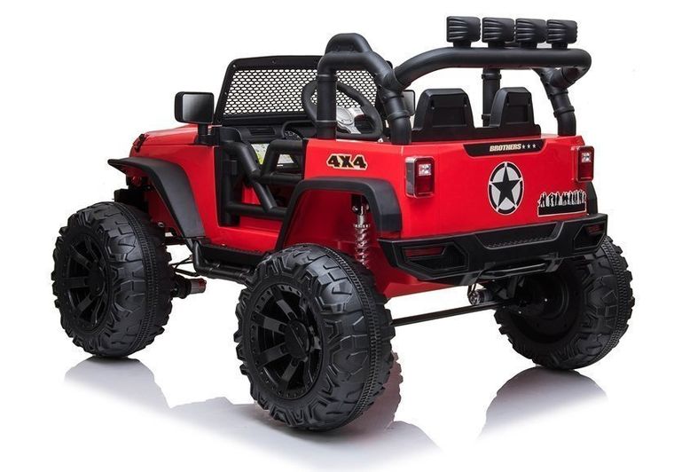 Lean Cars, Jeep, pojazd na akumulator, JC666, czerwony