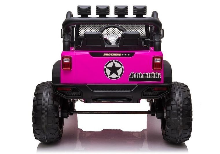 Lean Cars, Jeep, pojazd na akumulator, JC666, różowy