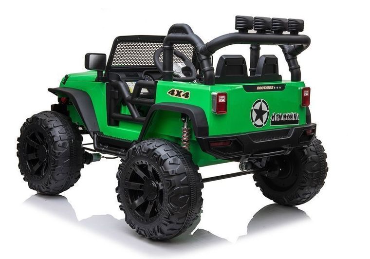 Lean Cars, Jeep, pojazd na akumulator, JC666, zielony