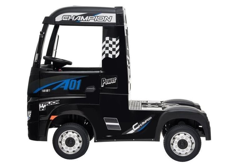 Lean Cars, Mercedes Actros, pojazd ciężarowy na akumulator, czarny lakierowany MP4