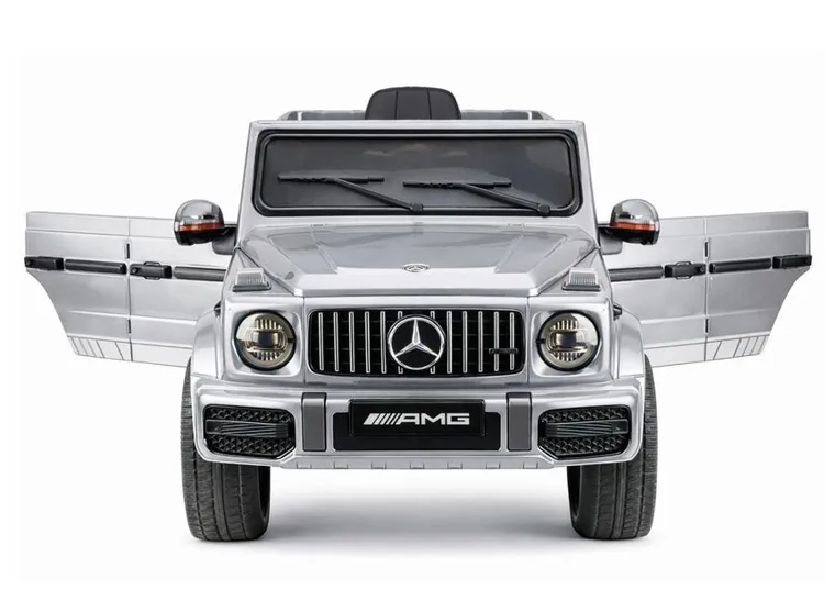 Lean Cars, Mercedes AMG G 63, pojazd na akumulator, srebrny lakierowany