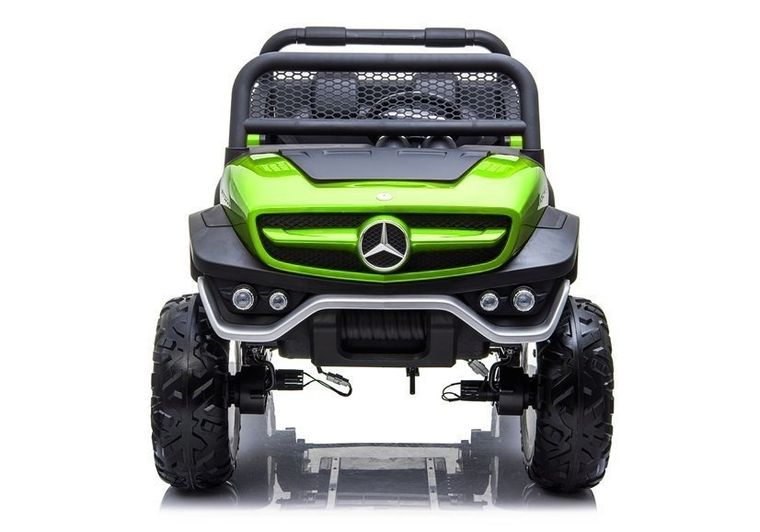 Lean Cars, Mercedes Unimog 4-4, pojazd na akumulator, zielony