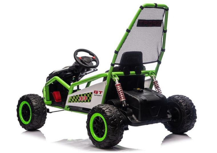 Lean Cars, pojazd na akumulator, DM-107 24V7, cichy silnik, zielony