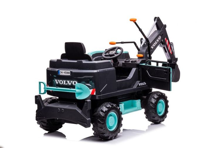 Lean Cars, Volvo, koparka, pojazd na akumulator, DK-VE888, niebieski