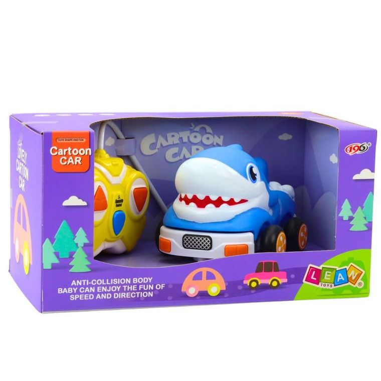 Lean Toys, autko zdalnie sterowne, rekin, niebieski