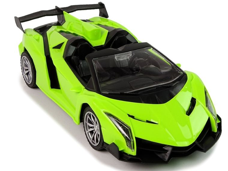 Lean Toys, auto sportowe, pojazd zdalnie sterowany, zielony, 1:18