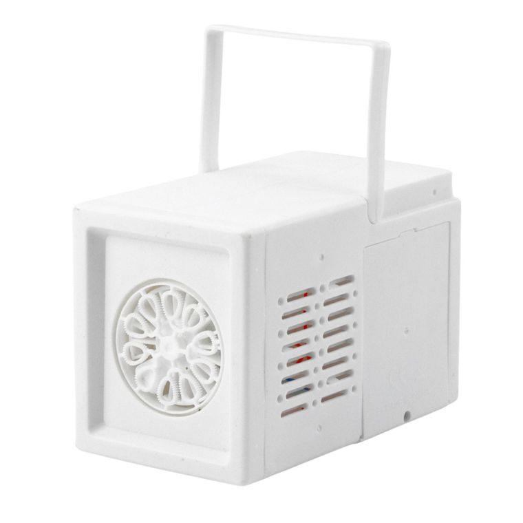 Lean Toys, automatyczna maszyna do baniek mydlanych, biała