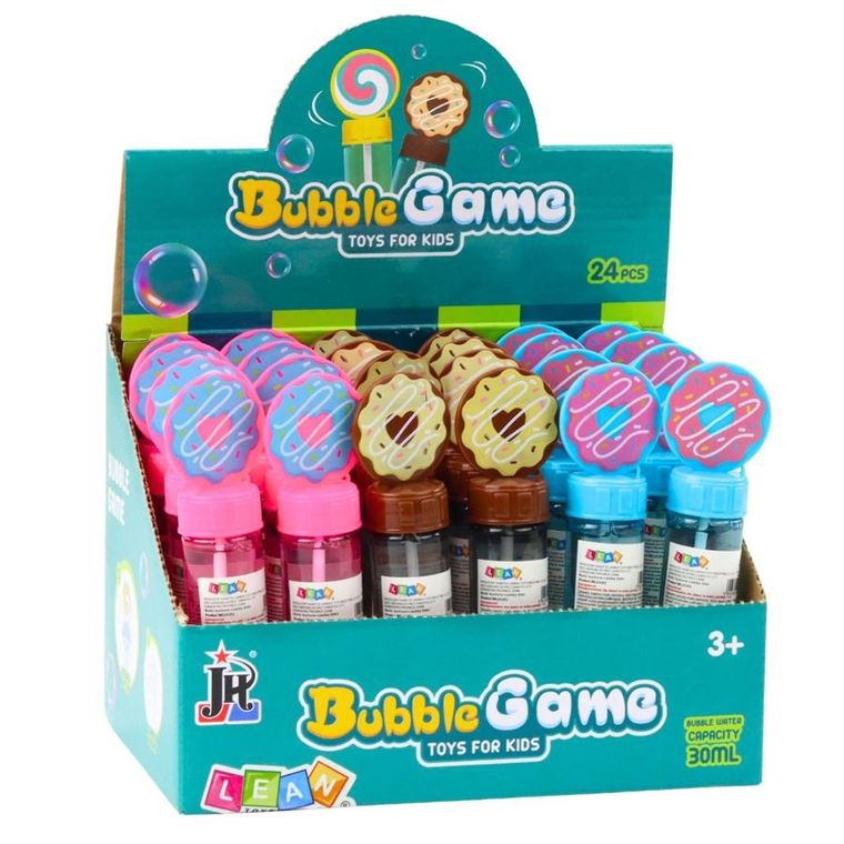 Lean Toys, bańki mydalne, donut, 30 ml, 1 szt.