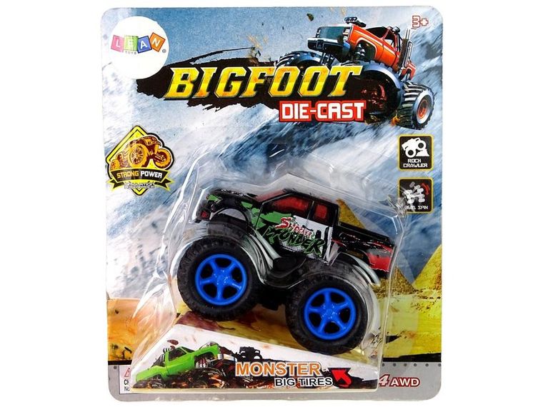 Lean Toys, BigFoot Die-Cast, pojazd z napędem i rampą, 1 szt.