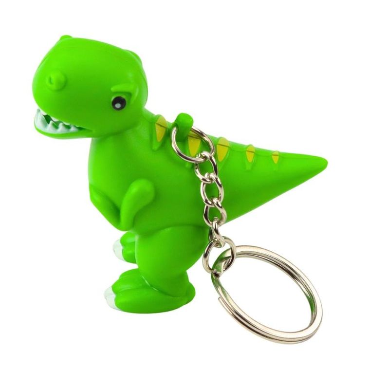 Lean Toys, brelok z latarką LED, dinozaur, 1 szt.