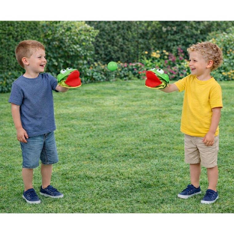 Lean Toys, catch ball, łapacz piłek, gra outdorowa, żaba