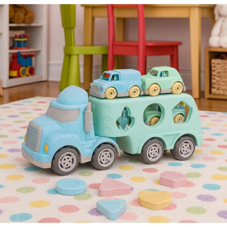 Lean Toys, ciężarówka transporter z autkami