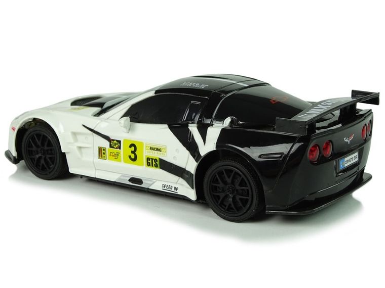 Lean Toys, Corvette C6.R, pojazd zdalnie sterowany, biały, 1:24