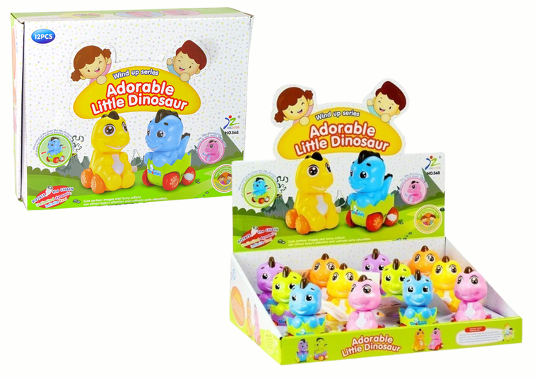 Lean Toys, dinozaur w jajku, pojazd nakręcany