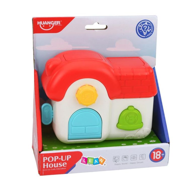 Lean Toys, domek interkatywny, wyskakujące zwierzątka