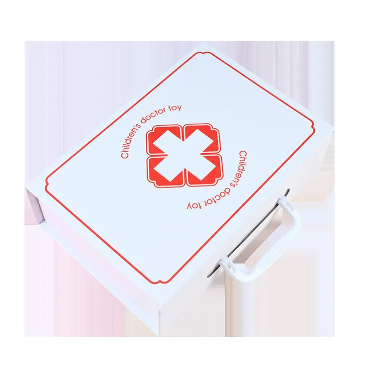 Lean Toys, drewniany zestaw lekarski, 43 elementy