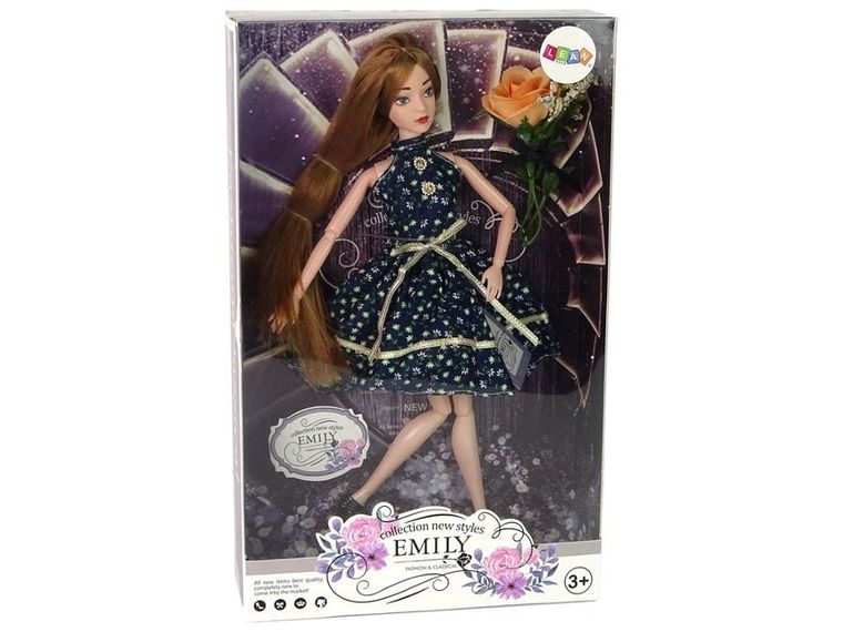 Lean Toys, Emily, lalka z kwiatami, pokaz mody
