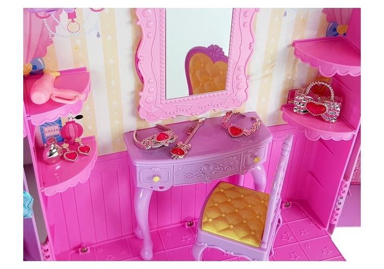 Lean Toys, garderoba z lalką i akcesoriami, 26 cm