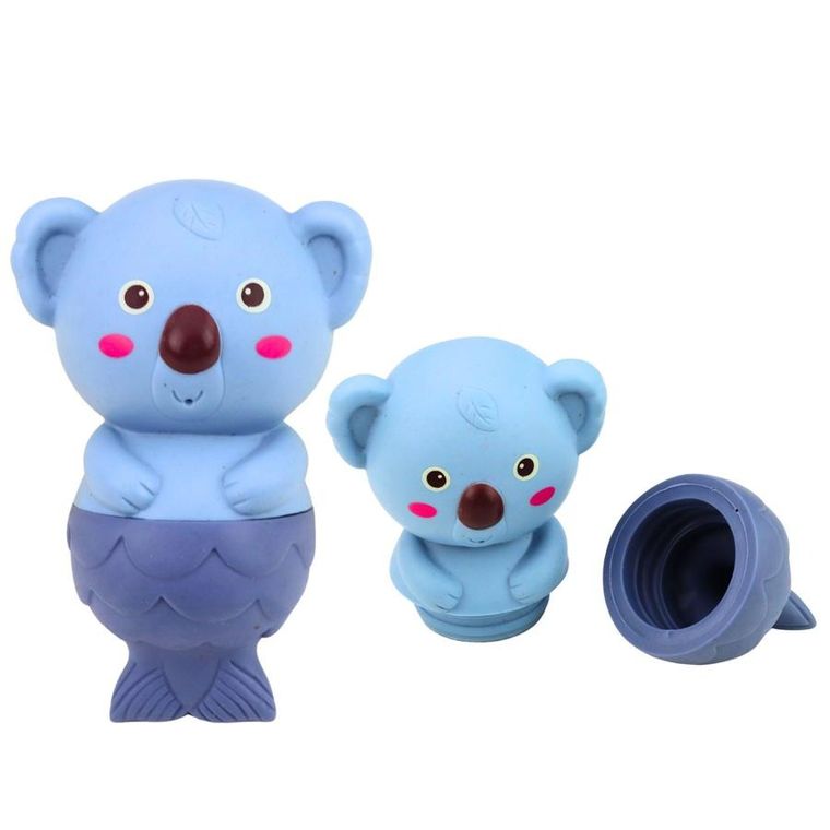 Lean Toys, gumowe zabawki do kąpieli, syrenki, 4 szt.