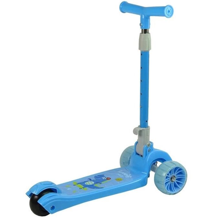 Lean Toys, hulajnoga 3-kołowa, balansowa, krokodyl